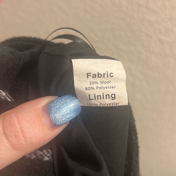 ✨Womens Wool Plaid Mini Skirt High Waisted Bodycon Pencil Sz S Skirt✨ - Picture 9 of 9